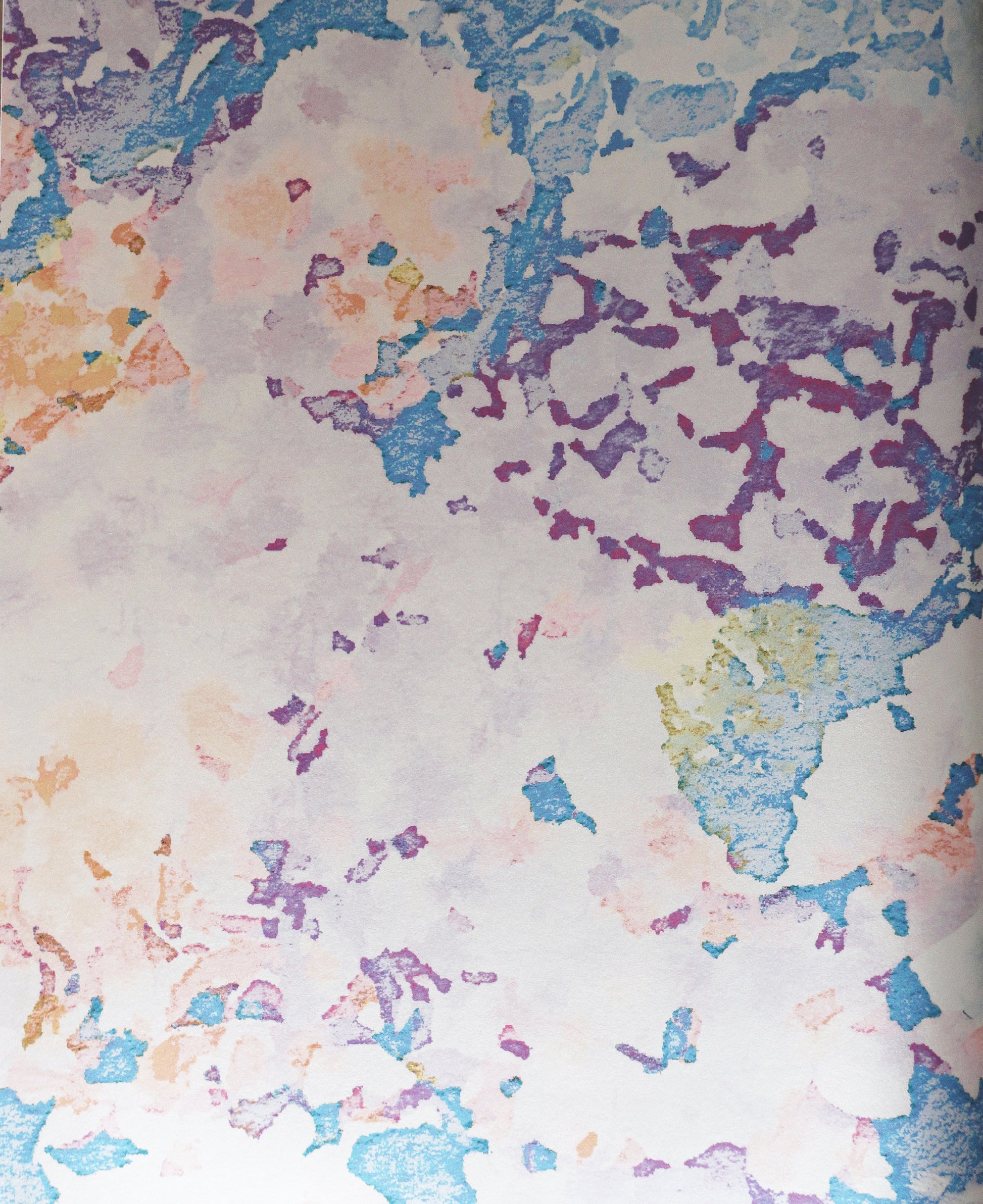 HOLCOMBE - Purple, blue hydrangea on cream pearl image 0