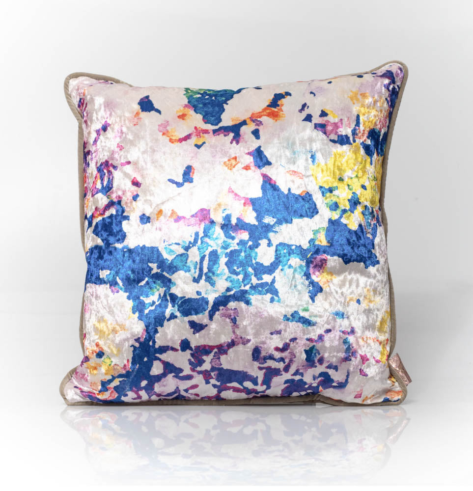 Holcombe Blue, Pink and Purple Cushion image 0