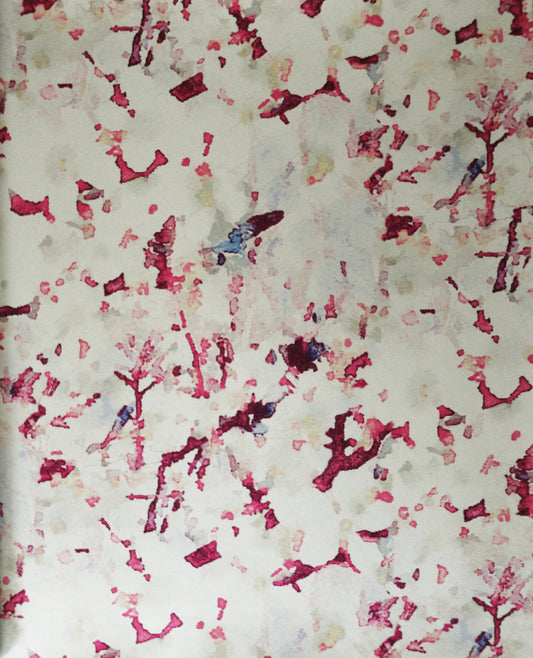 MELLOR - Pink cherry blossom on silver image 0