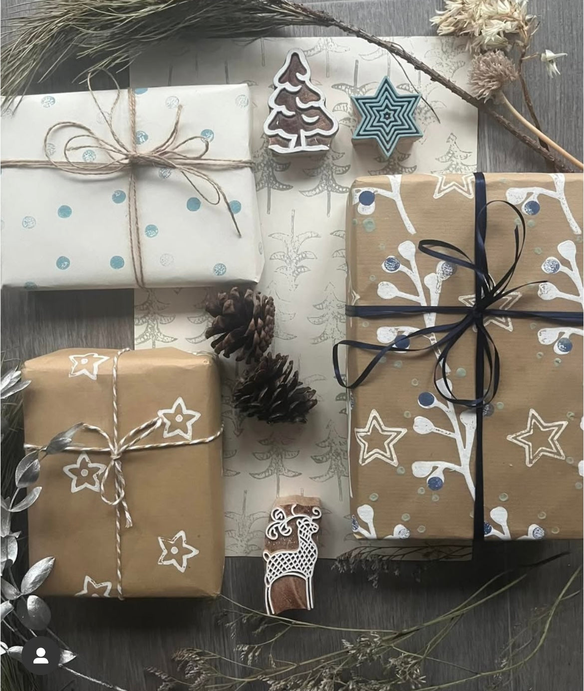 Christmas Block Printing Workshop at Holden Clough Nursery, Bolton by Bowland, Lancashire BB7 4PF on November 2nd.